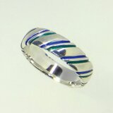 【受注制作】　カラーストライプリング