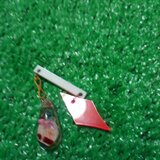 ピンクの貝殻レジンピアス