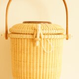 ナンタケットバスケット（5inch  ラウンド　蓋付）