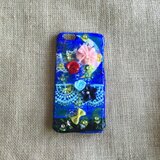 iPhone6 月から花の舞い降りる夜