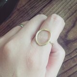 真鍮線のリング