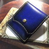 シンプルだけどかっこいい携帯灰皿 手染め・総手縫い