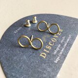 真鍮のちょうちょピアス