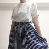 リネンのワイドパンツ