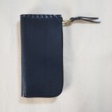L型ラウンドジップ長財布　 ネイビー