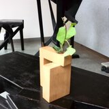 アングル一輪挿し(2ピース)：ナチュラル