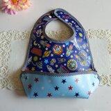 お食事エプロン♪宇宙ロケット&スター