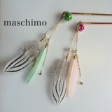 浴衣 ゴールド簪 ガラスドーム