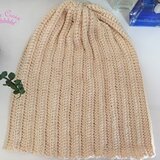 サマーニット帽　バニラアイス