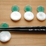 en お箸置き(エメラルドグリーン)