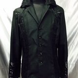 華麗でクール！　メンズのための、JIN　美麗シャツ   黒