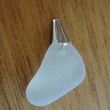 ≪シーグラス ペンダント≫シーグラスのペンダントトップ 白系