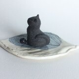 ねこのお香立て おすわり　の画像