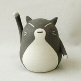 招き猫(チビ・右手あげ）