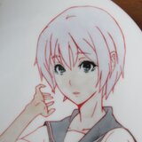 紫のゆかりの物語　小皿（５寸）文字有り　b