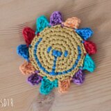 げんきなライオンの縫い付けアップリケ【受注制作】