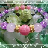 桜月　インカローズとローズクォーツのブレス