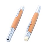 [SALE!] 木製のペンシルホルダー（イチイの種類；クロムメッキ）PNCH-C-YEW