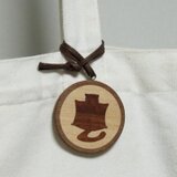 組み木ストラップ　ムササビ