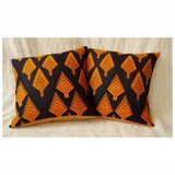 アフリカンプリントのクッションカバー