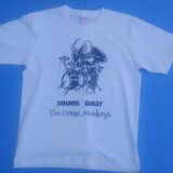 ゴリラの ドラマー Tシャツ 6.2オンス 厚手の 生地