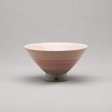 マーブル茶碗（ピンク3色黄白）