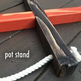 pot stand(鍋敷き)エボニー&レッド