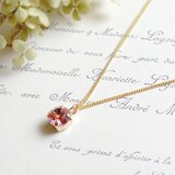 【Ｇ様オーダー品】スワロフスキーネックレスとノンホールピアス