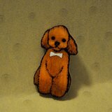 【再販】プードルのブローチの画像