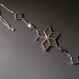 ステンドグラス　サンキャッチャー　冬（透明）