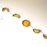 ステンドグラス　サンキャッチャー　月