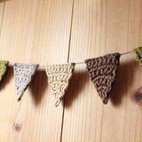 秋色　麻紐のガーランド♪