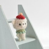 プチくま オートミール｜ぽってりベレー帽-ボルドー