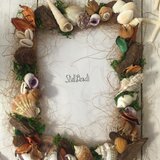 貝と秋のフォトフレーム