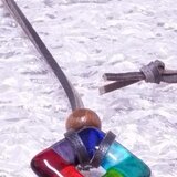 四角いドーナツペンダント（虹）