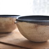 泥彩スープボウル