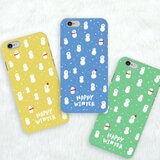 iPhone7対応＊ゆきだるまスマホケース