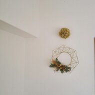 北欧インテリア １年中飾れる真鍮製のヒンメリリース L 直径33ｃｍ お花付き 受注制作 Iichi ハンドメイド クラフト作品 手仕事品の通販