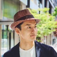 LANVAN ネイビー 華やかドレープ ストローハット 麦わら帽子 LANVAN ネイビー うむ 華やかドレープ ストローハット 麦わら帽子