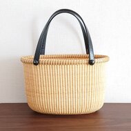 ナンタケットバスケット( オーバル型 ８インチ オーク) | iichi 