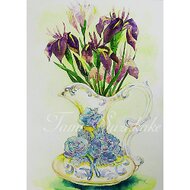 水彩画】原画「 白い花 」F4：332×242 mm #花 #flower 絵画