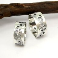 Euro vintage透かし彫り jardin シルバー リング