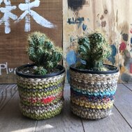 サボテン鉢カバー 右 Iichi ハンドメイド クラフト作品 手仕事品の通販