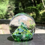 ⚛️ガラス作家＊ノグチミエコ⚛️  ガラスペーパーウェイト　赤富士　大き目　美品❣️ 71utY7iQjmL._UF350,350_QL80_.jpg