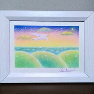 パステル画（原画）朝日。 Essential Artist HIDEKI | パステル画✨「光」✨ 心を癒す