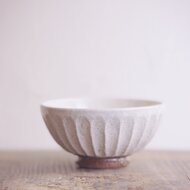 ちょ　ハンドメイド　カフェオレボウル　2個セット　つるばみや カフェオレボウル／黒・焼き〆陶器（レンジ、オーブン、食洗機