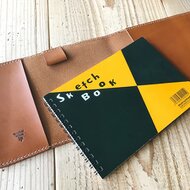 チナ茶② ブックカバー スケッチブックカバー | iichi 日々の暮らしを心地よくする