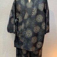 着物リメイク306大島紬から作務衣 - ルームウェア・パジャマ