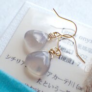 14kgf 小粒 アメジスト ピアス | iichi ハンドメイド・クラフト作品 ...