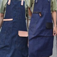 ワークエプロン デニム 本革レザー生成りナチュラル カフェ ガーデンなどに it-631014e6abf6c-1200.jpg